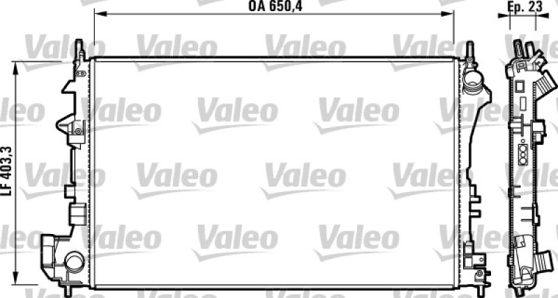 VALEO Radiator, engine cooling