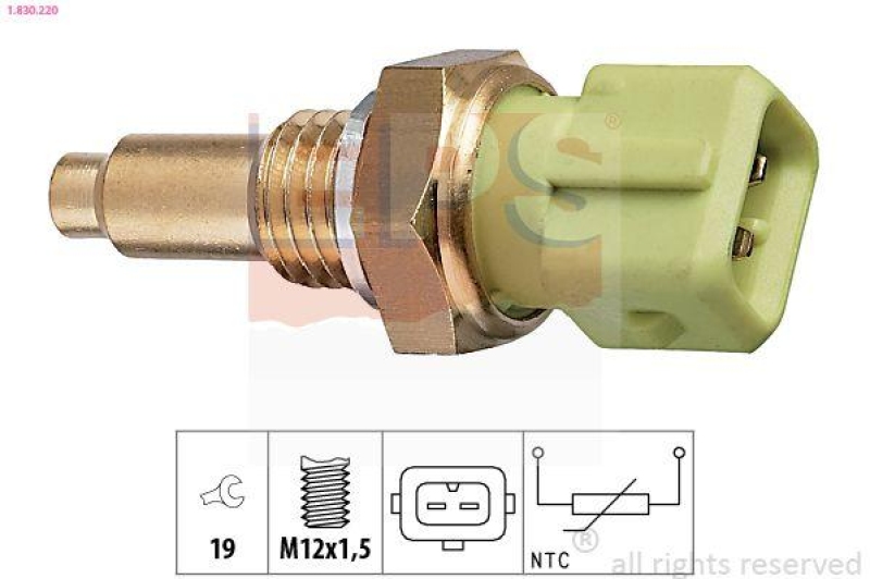 EPS Sensor, Kühlmitteltemperatur Made in Italy - OE Equivalent