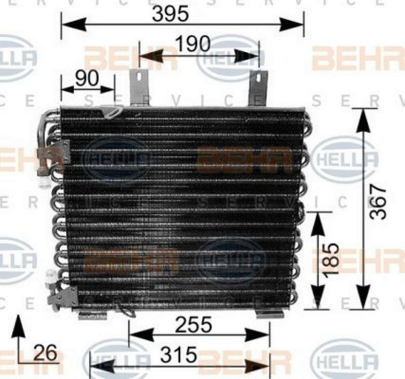 HELLA Condenser, air conditioning