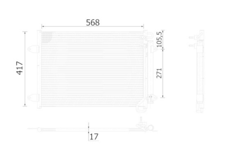 MAHLE Kondensator, Klimaanlage BEHR