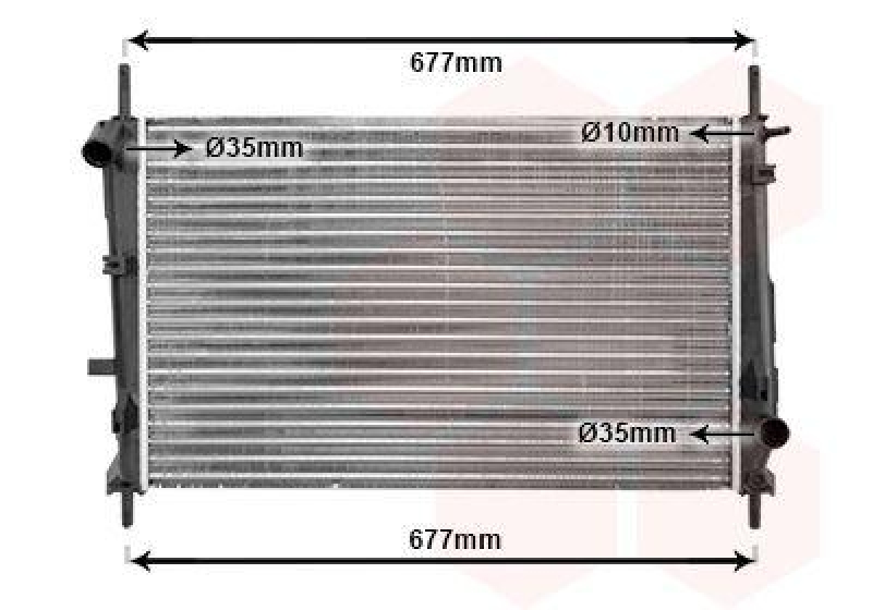 VAN WEZEL Radiator, engine cooling