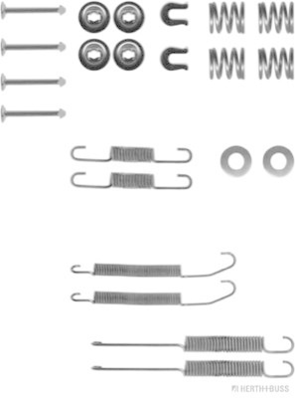 HERTH+BUSS JAKOPARTS Zubehörsatz Bremsbacken Trommelbremse Montagesatz