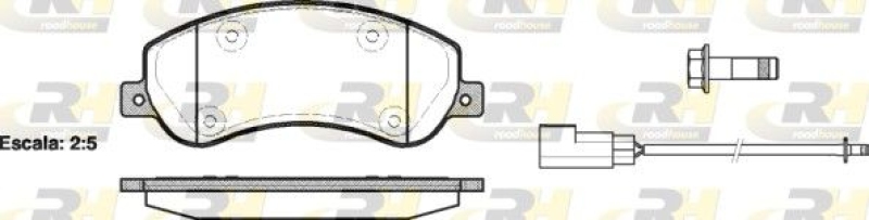 ROADHOUSE Brake Pad Set, disc brake