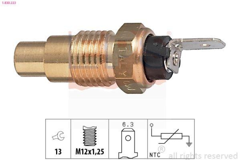 EPS Sensor, Kühlmitteltemperatur Made in Italy - OE Equivalent
