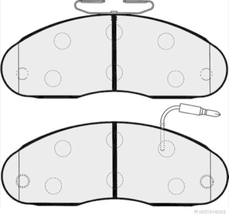 HERTH+BUSS JAKOPARTS Brake Pad Set, disc brake