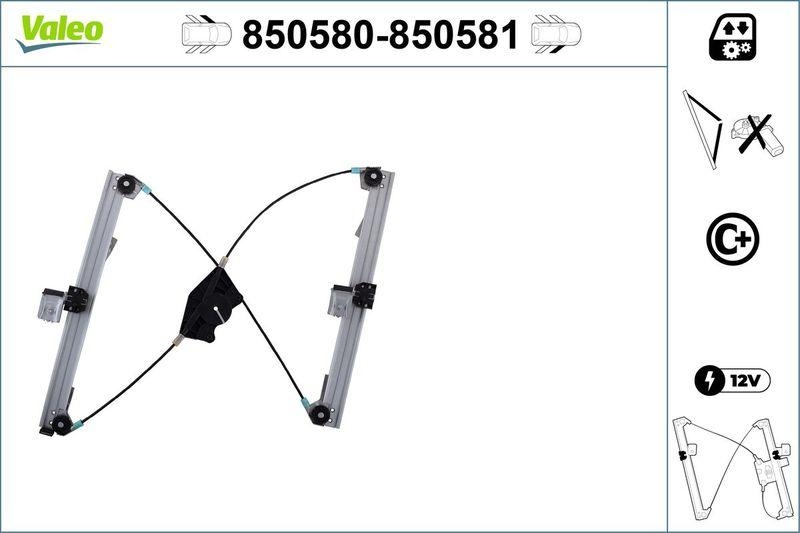 Valeo Fensterheber passend für Skoda Fabia 1.2 1.4 1.9TDI Vorne links el...