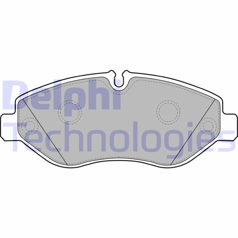 DELPHI Bremsbelagsatz, Scheibenbremse LP2039