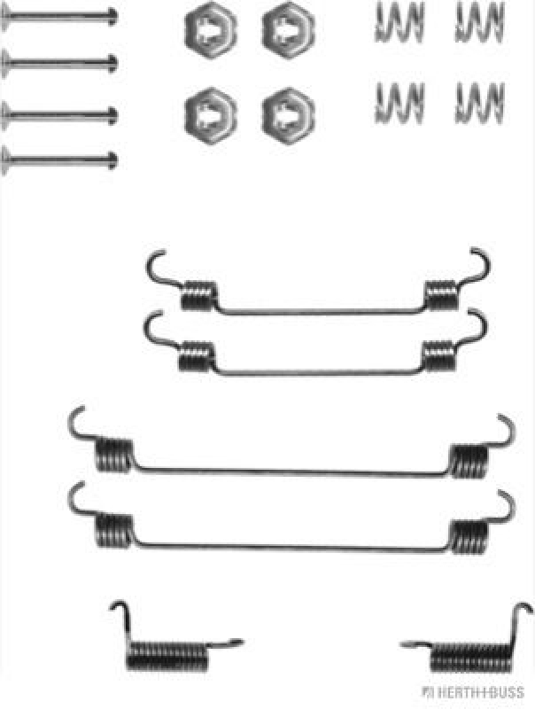 HERTH+BUSS JAKOPARTS Zubehörsatz Bremsbacken Trommelbremse Montagesatz
