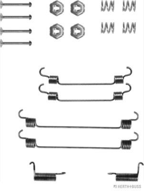 HERTH+BUSS JAKOPARTS Accessory Kit, brake shoes