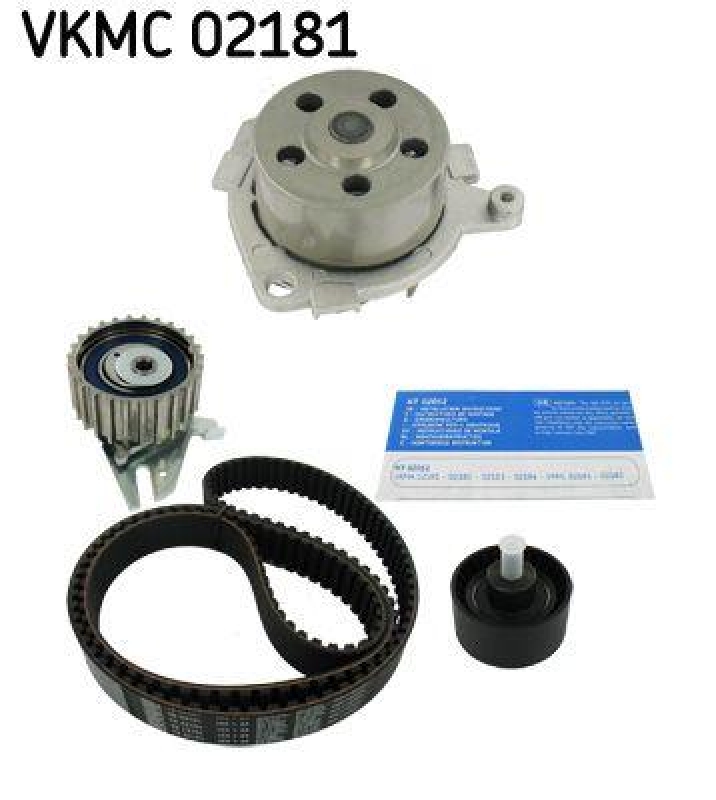 SKF Wasserpumpe + Zahnriemensatz VKMC 02181