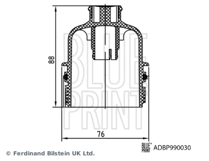 BLUE PRINT Deckel, Ölfiltergehäuse Blue Print Solution