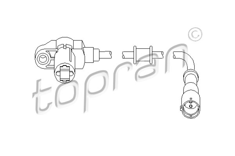 TOPRAN Sensor, Raddrehzahl 207 449