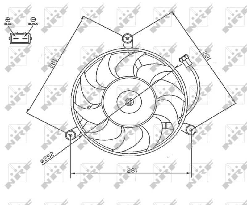 NRF Fan, radiator
