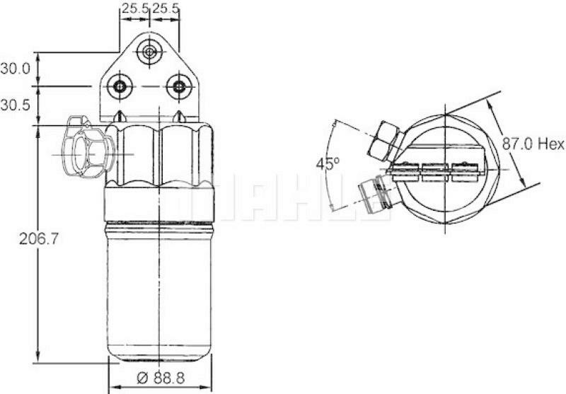 MAHLE Dryer, air conditioning