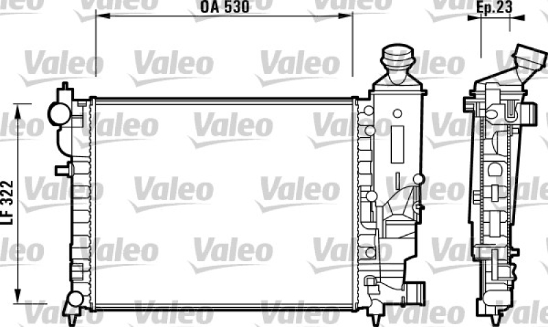 VALEO Radiator, engine cooling