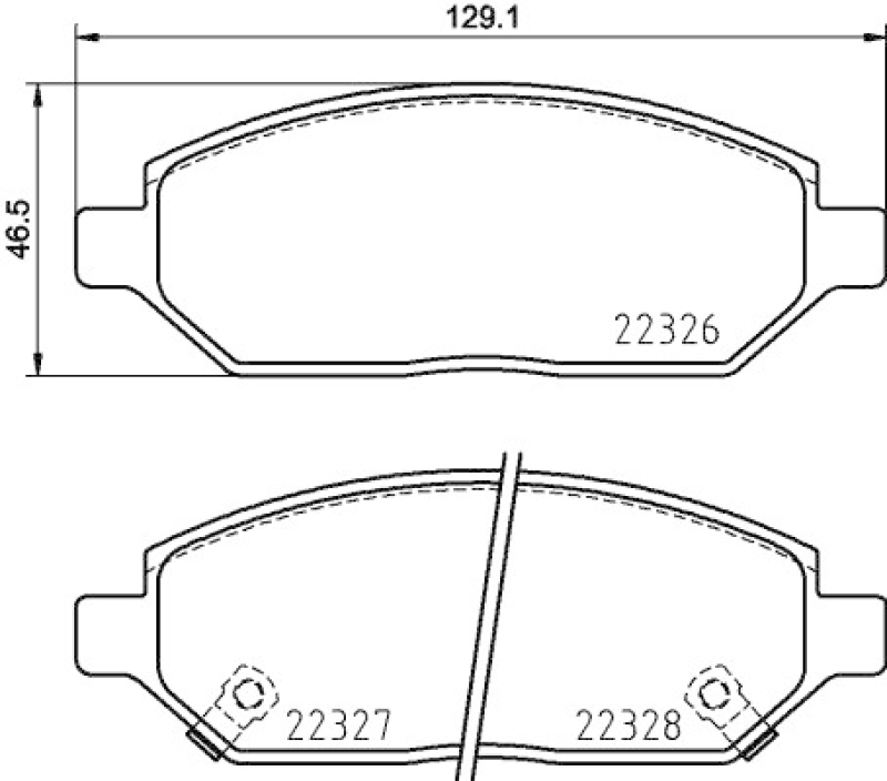 HELLA Brake Pad Set, disc brake