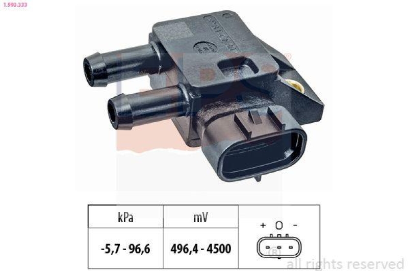 EPS Sensor, Abgasdruck Made in Italy - OE Equivalent