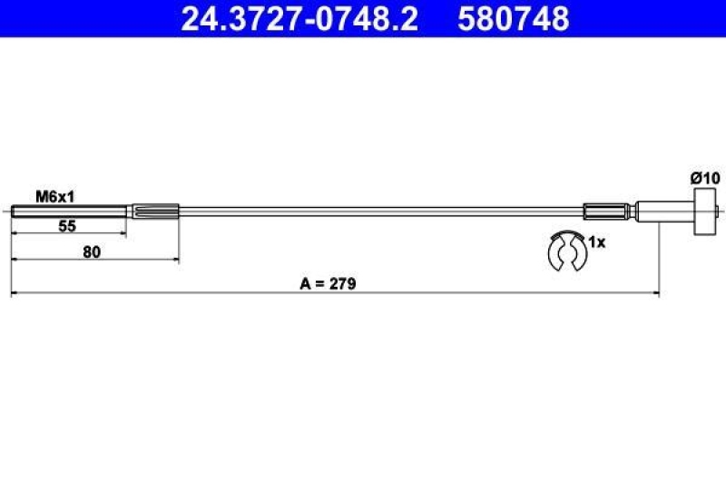 ATE Cable, parking brake