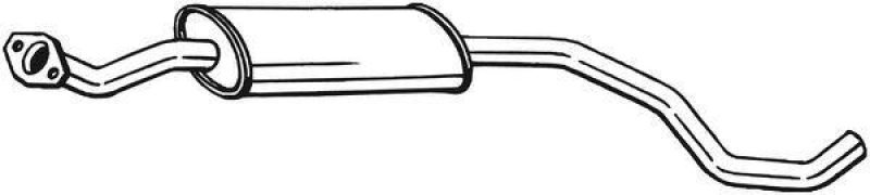 BOSAL Mittelschalldämpfer