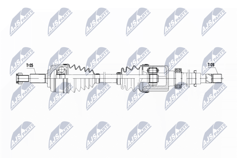NTY Antriebswelle NPW-RE-187