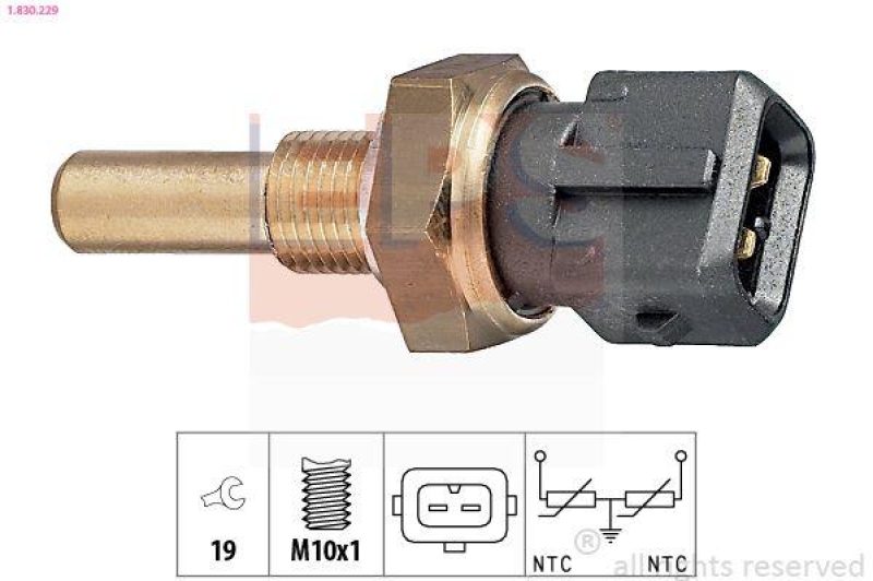 EPS Sensor, Kühlmitteltemperatur Made in Italy - OE Equivalent