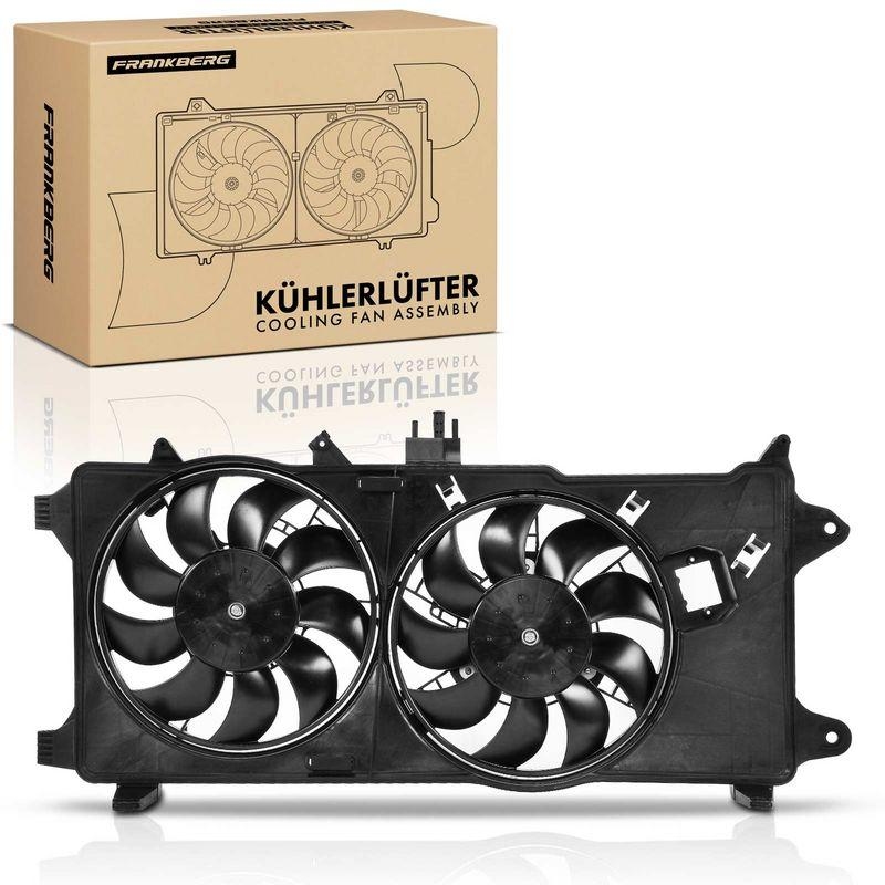 1x Frankberg Motork&uuml;hler Doppell&uuml;fter mit K&uuml;hlerl&uuml;fterrahmen passend f&uuml;r Fiat Doblo Kasten/MPV 1.9L 1.2L 5481FB0021394