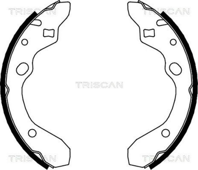 TRISCAN Brake Shoe Set