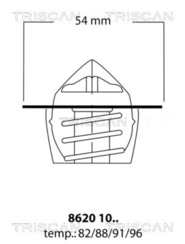 TRISCAN Thermostat, coolant