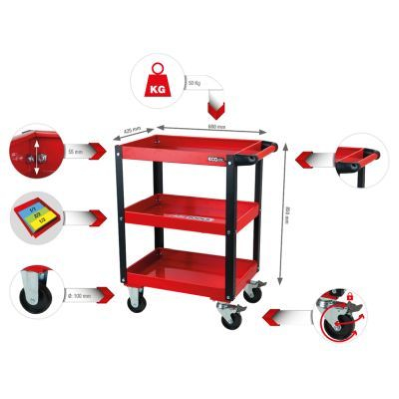 KS TOOLS Werkstatt-Servicewagen