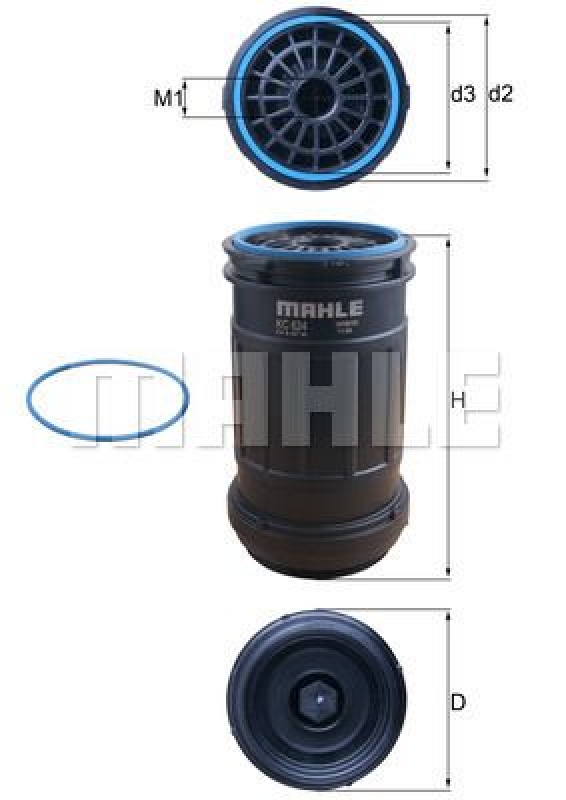 MAHLE Kraftstofffilter CleanLine