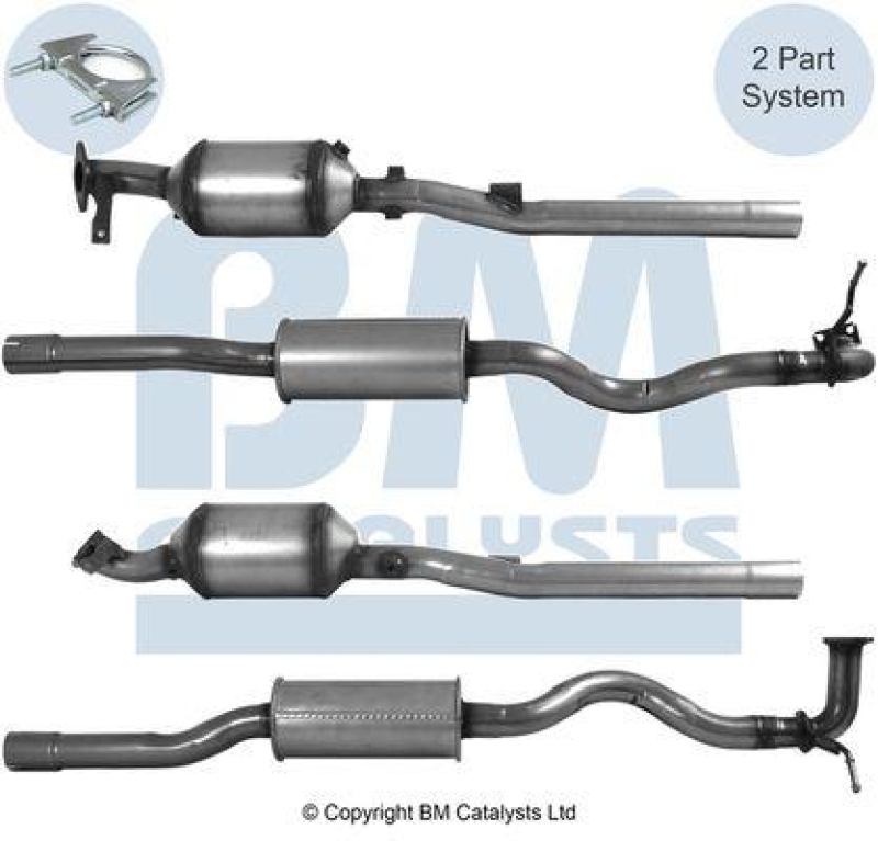 BM CATALYSTS Ruß-/Partikelfilter, Abgasanlage Approved
