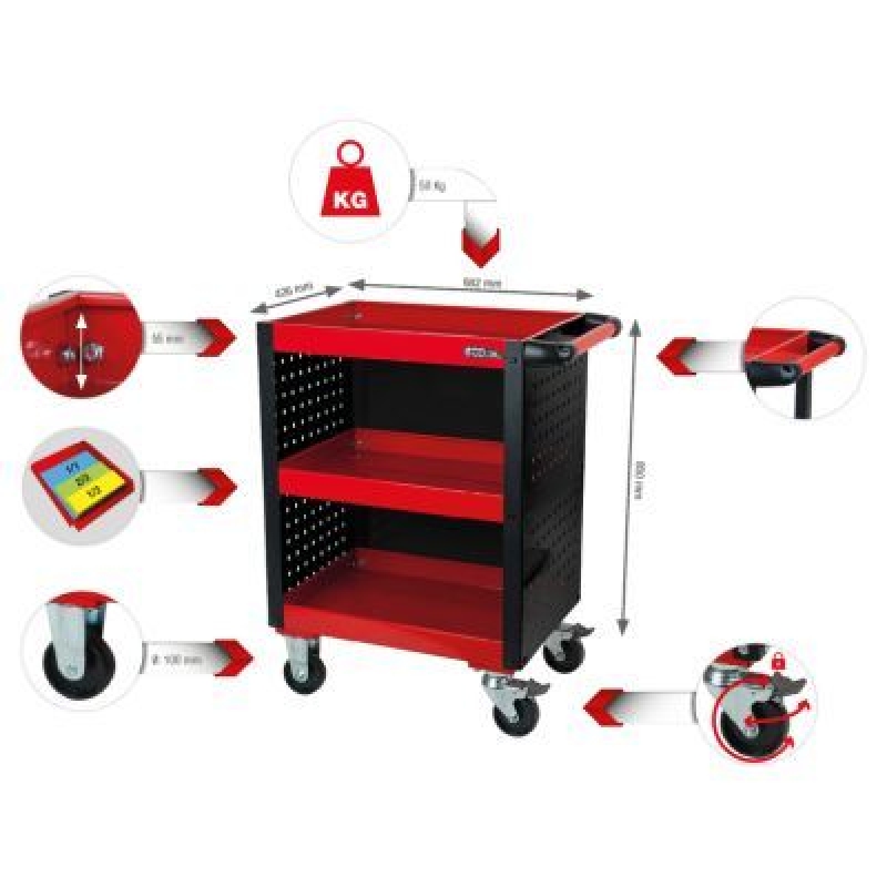 KS TOOLS Werkstatt-Servicewagen