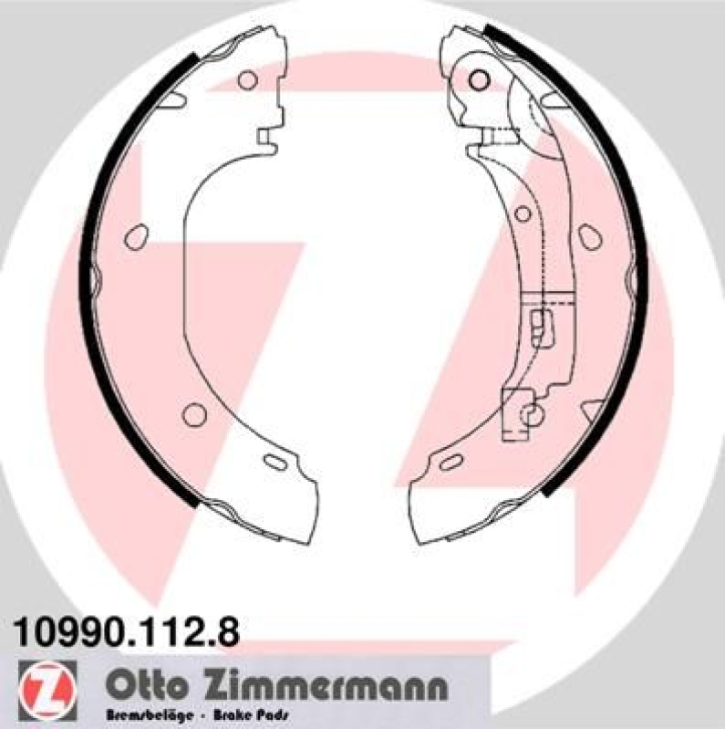 ZIMMERMANN Brake Shoe Set