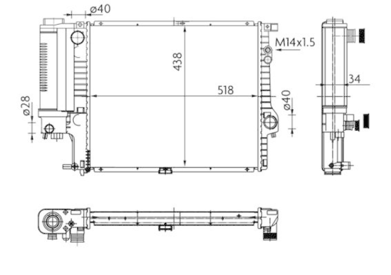MAHLE K&uuml;hler, Motork&uuml;hlung BEHR CR 251 000S