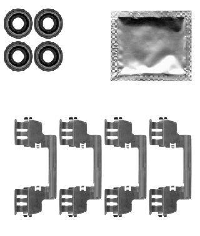 HELLA Zubehörsatz, Scheibenbremsbelag 8DZ 355 204-761