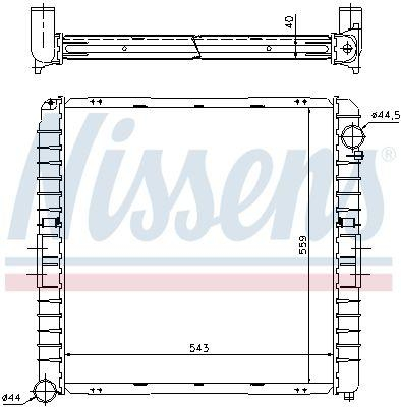 NISSENS Radiator, engine cooling
