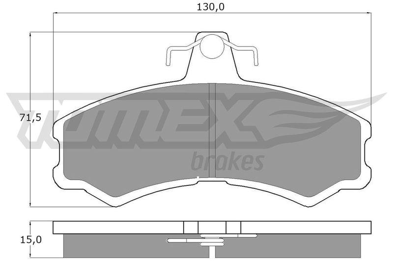 TOMEX Brakes Bremsbelagsatz, Scheibenbremse