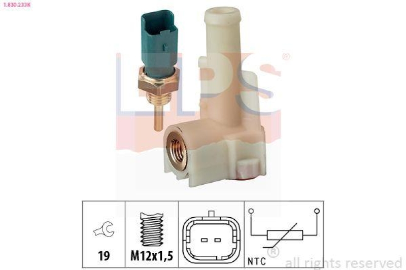 EPS Sensor, Kühlmitteltemperatur Made in Italy - OE Equivalent