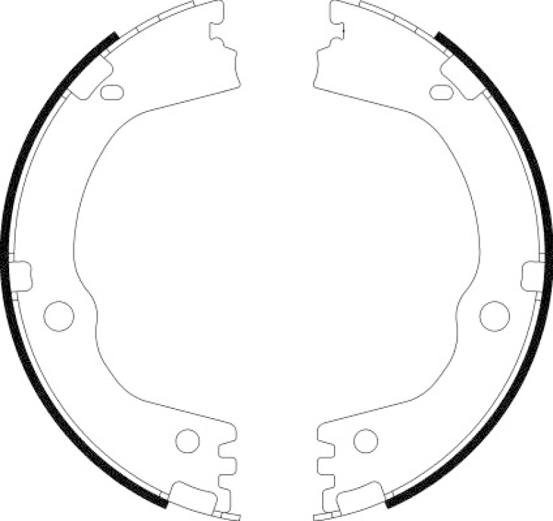 HELLA Bremsbackensatz, Feststellbremse