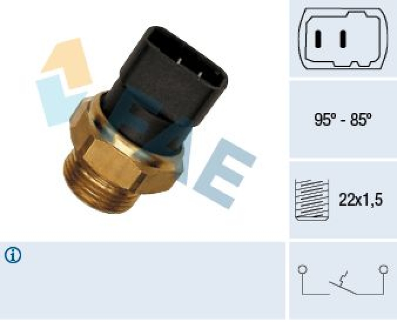 FAE Temperature Switch, radiator fan