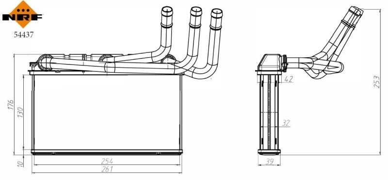 NRF Heat Exchanger, interior heating EASY FIT