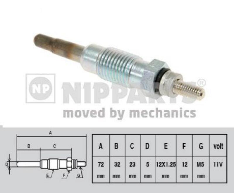 NIPPARTS Glow Plug