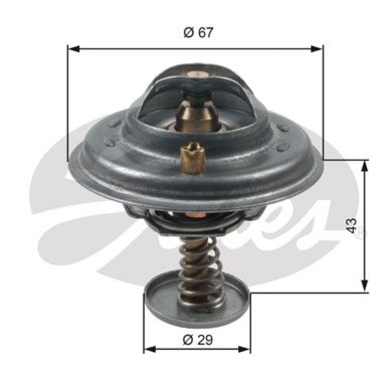 GATES Thermostat für Kühlmittel / Kühlerthermostat