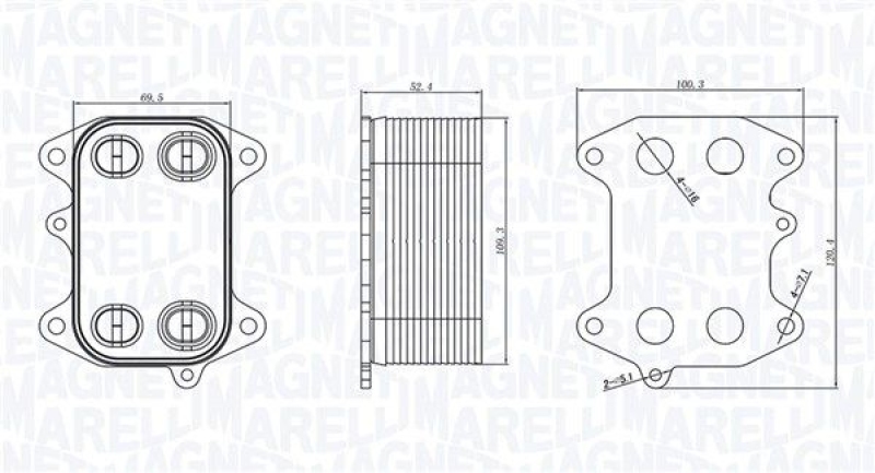 MAGNETI MARELLI Ölkühler, Motoröl