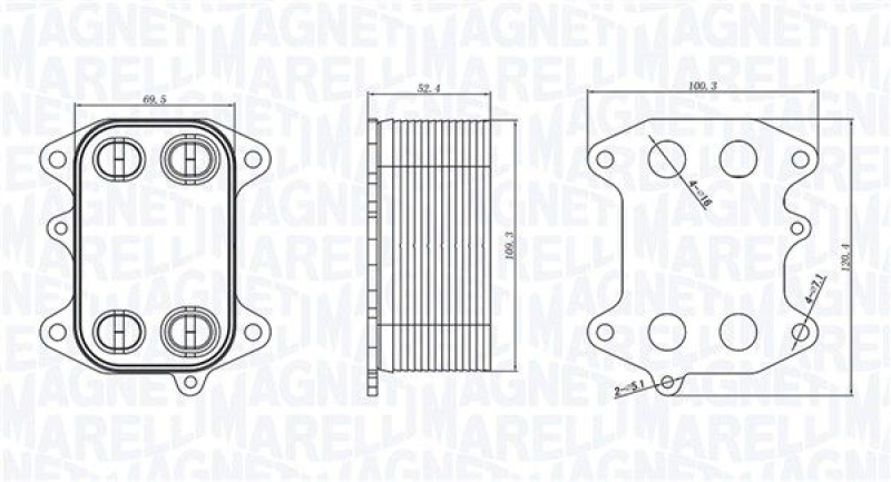 MAGNETI MARELLI Ölkühler, Motoröl