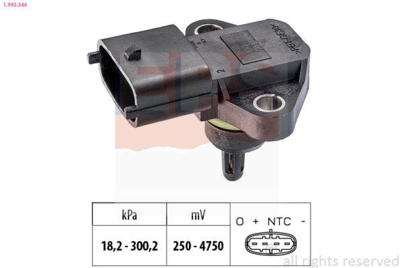EPS Luftdrucksensor, Höhenanpassung Made in Italy - OE Equivalent