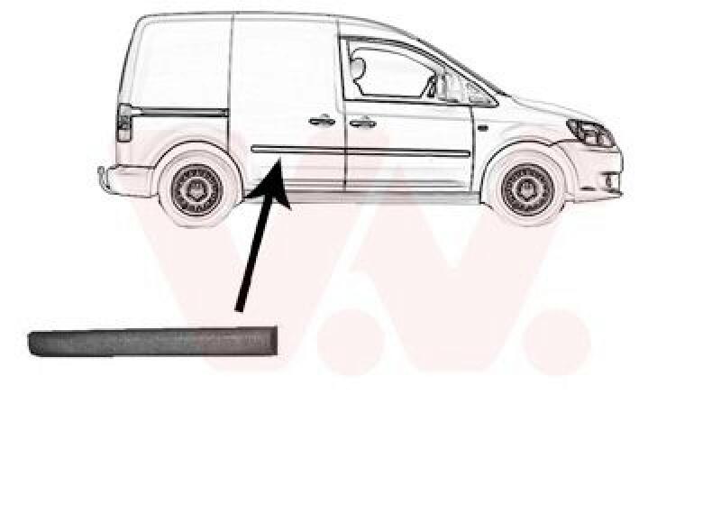 VAN WEZEL Trim/Protective Strip, door