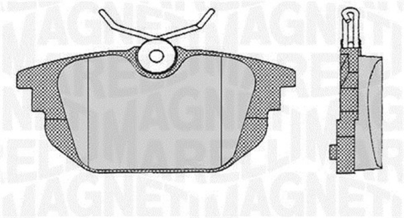 MAGNETI MARELLI Bremsbelagsatz, Scheibenbremse