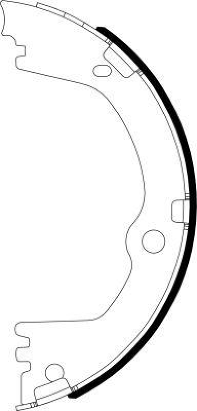 HELLA Bremsbackensatz, Feststellbremse 8DA 355 051-231