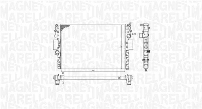 MAGNETI MARELLI Radiator, engine cooling
